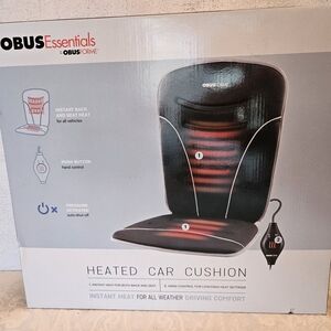 Obus Essentials by ObusForme Heated Car Cushion Seat and Back  CC-HCC-01, Sealed